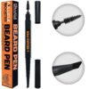 714dXj1v9wL._SL1500_.jpg Beard Pen Filler for Men - Barber Styling Grooming Pencil - Waterproof Proof, Sweat Proof, Long Lasting Solution with Natural Finish - Cover Beard and Scalp Patches in Seconds - Black 1 Pack