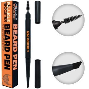 714dXj1v9wL._SL1500_.jpg Beard Pen Filler for Men - Barber Styling Grooming Pencil - Waterproof Proof, Sweat Proof, Long Lasting Solution with Natural Finish - Cover Beard and Scalp Patches in Seconds - Black 1 Pack