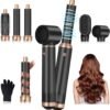 714es66Ff3L._AC_SL1500_.jpg 5 in 1 Blow Dryer Brush, Upgrade Hair Dryer Brush Air Curler Air Curling Wrap Styler, Detachable Hot Air Brush Negative Ion Curling Brush Iron, Hair Styling Tools for Drying Curling Straightening