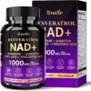 NAD Supplement, Liposomal NAD Resveratrol Supplement Contains Berberine , Alpha Lipoic Acid ,Hyaluronic Acid & Quercetin - Support Anti-Aging, Longevity, Cellular Energy, NMN Alternative -120 Capsules