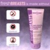 Fresh BREASTS Anti Chafing Deodorant Lotion to Powder, 3.4oz - Anti Chafe Cream Whole Body Deodorant for Women, Inner Thighs & Areas that Sweat, No Talc, Aluminum and Fragrance