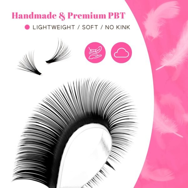 7156ULqXz-L._SL1500_.jpg TDANCE Easy Fan Lash Extension Rapid Blooming Volume Eyelash Extensions C CC D DD J B L Curl 0.03-0.12mm Thickness Easy Fan Volume Lashes Self Fanning Eyelashes Extension (D-0.07,8-15mm)
