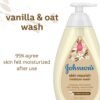 Johnson's Skin Nourishing Moisture Baby Body Wash With Vanilla & Oat Scents, Hypoallergenic & Tear Free Baby Bath Wash, Paraben-, Dye-, Sulfate & Phthalate-Free, 20.3 fl. oz