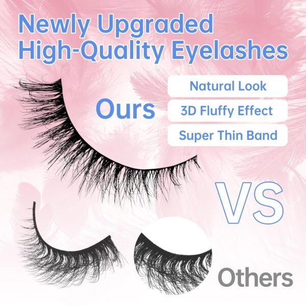 715IIG-WlPL._SL1500_.jpg Fake Eyelashes Wispy Strip Lashes False Eyelashes Soft False Lashes by GEMERRY(10 Pairs, A03)