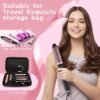 715P0QsB6L._AC_SL1500_.jpg GSKY 5 in 1 Curling Iron Set, Hair Curler with Curling Brush and 4 Interchangeable Ceramic Curling Wand(0.5”-1.25”), Fast Heating, Include Suitcase & 2 Clips & Heat Protective Glove