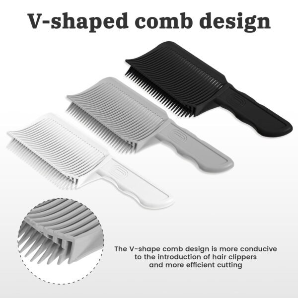 715b-eLISFL._SL1500_.jpg 3Pcs Barber Fade Comb Set, Professional Hair Fader Tool for Men, Self Haircut Kit for Men for Home DIY Haircuts or as a Salon Styling Tool(Balck,White,Gray)