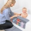 beiens Bath Kneeler and Elbow Rest Pad Set - 1.5'' Comfortable Baby Bath Kneeler Pads, Thick Quick Dry Kneeling Pad Support for Knee& Arm, Large Bathtub Mat with Toy Organizer for Happy Baby Bath Time