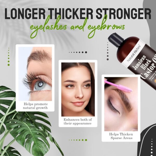 715od6w9KaL._SL1500_.jpg Natural Riches Jamaican Black Castor Oil Pure Organic Cold Pressed for Hair Growth Skin Care for Dry Skin Conditioning Eyebrows Eyelashes Scalp and Nail Moisturizes & Repairs 16fl.oz.