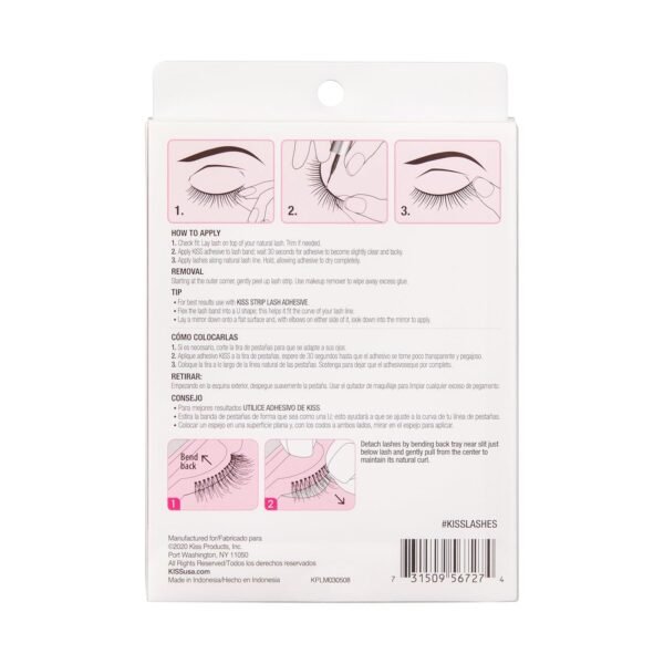 715rreSGxcL._SL1500_.jpg KISS So Wispy, False Eyelashes, 'Style #01', 14 mm, Includes 5 Pairs Of Lashes, Contact Lens Friendly, Easy to Apply, Reusable Strip Lashes, Multipack