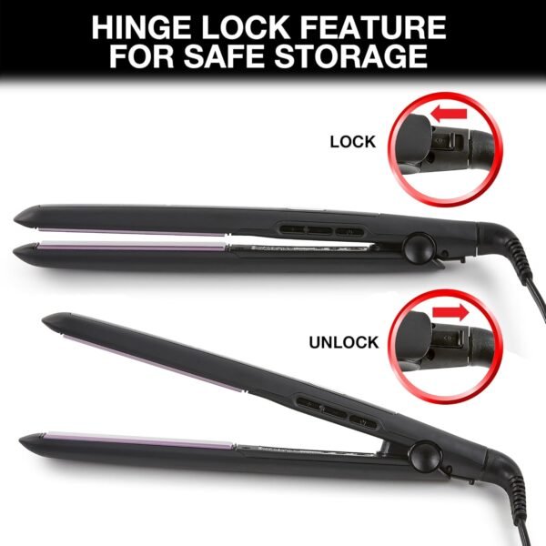 715wuhW2-fL._AC_SL1500_.jpg Remington 1" Flat Iron, Hair Straightener with Anti-Static Technology, Rapid 30-Second Heat-Up, 60-Minute Auto Shut-Off, 30% Longer Ceramic Floating Plates, and Titanium-Ceramic Coating