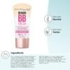 Maybelline Dream Fresh Skin Hydrating BB cream, 8-in-1 Skin Perfecting Beauty Balm with Broad Spectrum SPF 30, Sheer Tint Coverage, Oil-Free, Light/Medium, 1 Fl Oz