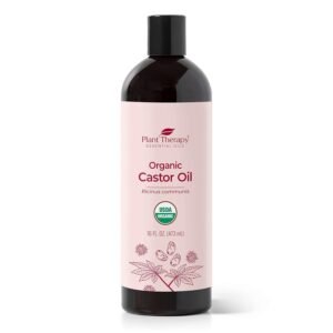 7160ql8U6FS._SL1500_.jpg Plant Therapy Castor Oil USDA Organic Cold Pressed 100% Pure Hexane Free 16 oz Conditioning & Healing, For Dry Skin, Hair Growth, Eyelashes