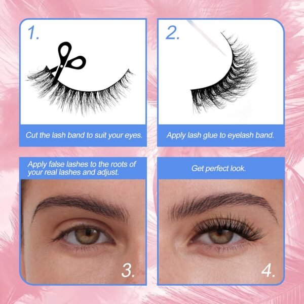 7165zaIO9L._SL1500_.jpg Fake Eyelashes Wispy Strip Lashes False Eyelashes Soft False Lashes by GEMERRY(10 Pairs, A03)