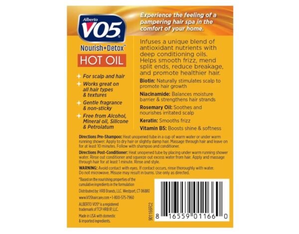 Vo5 Hot Oil Therapy Treatment 2 Count 0.5 Ounce (14ml) (2 Pack)