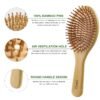 716LgFdz8nL._SL1500_.jpg MRD Hair Brush Set, Natural Bamboo Comb Paddle Detangling Hairbrush, Wide-tooth and tail comb No Bristle, suit for Women Men and Kids Thick/Thin/Curly/Dry Hair Gift kit