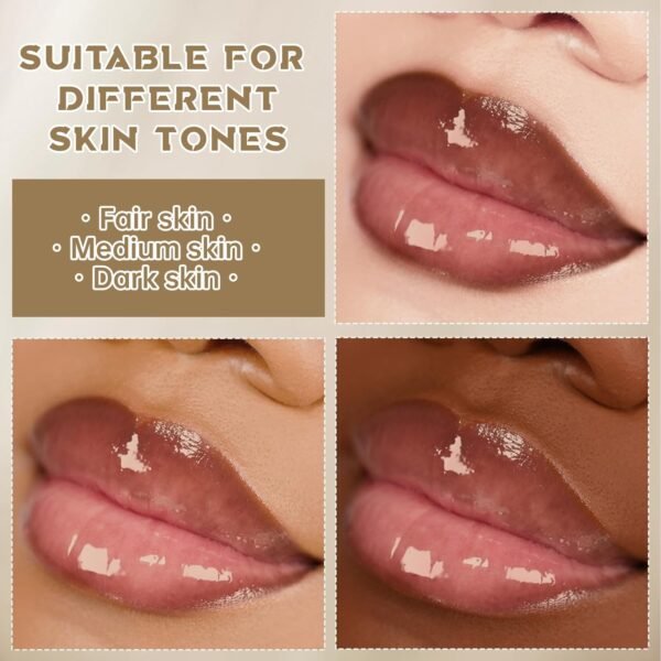 716gbk0O-vL._SL1500_.jpg Peel Off Lip Liner Stain Tattoo, Long Lasting Waterproof Lip Stain Peel off, Tattoo Nude Lip Liner and Lip Gloss Combo, Non-Stick Cup Nourishing Lip Gloss Set Lipstick Makeup