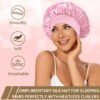 716hEj9Bh6L._SL1500_.jpg Satin Heatless Hair Curler, 16 Piece Set, Overnight Heatless Curls, Not easy to slip Heatless Curling Rod You Can Sleep In, Soft Silk DIY Hair Styling Tools Kit, Silk Bonnet for Sleeping-Khaki