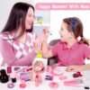 Kids Makeup Kit for Girl, Washable Makeup Set for Girls, Real Makeup for Kids, Girl Toys Princess Children Play Makeup Kit with Cosmetic Case Christmas Birthday Gifts for Girls Age 4 5 6 7 8 Year Old