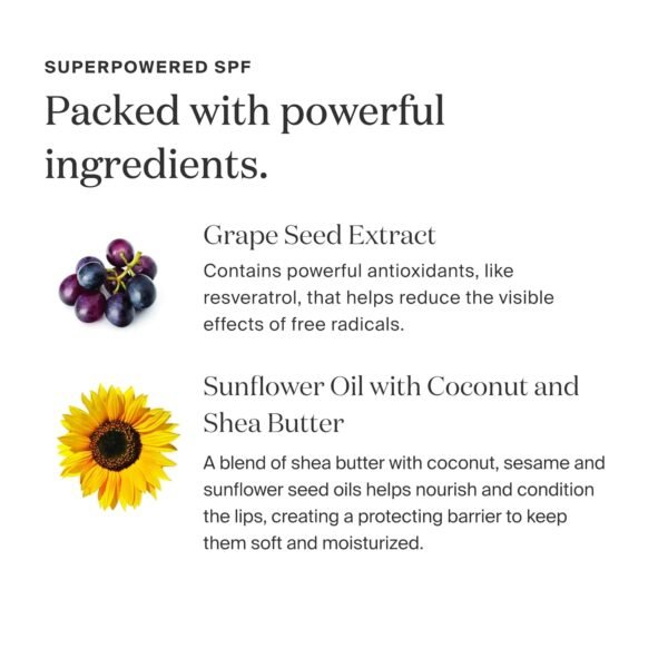 716ut7ryzPL._SL1500_.jpg Supergoop! Lipscreen Shine SPF 40, 0.34 fl oz - Water-Resistant Clear Lip Gloss - Broad Spectrum SPF Lip Balm with Grape Seed Extract, Sunflower Seed Oil & Kelp Extract - Non-Sticky Formula