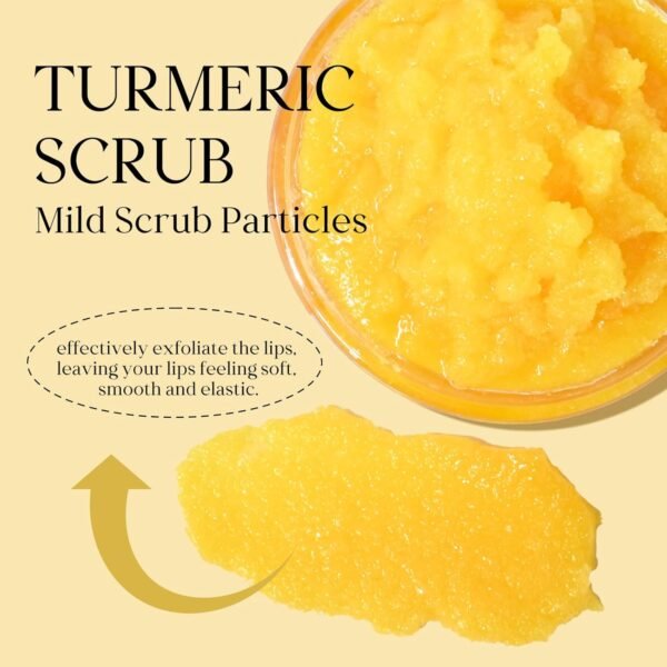 717ANNUpxZL._SL1500_.jpg Turmeric Lip Treatment Kit for Dark Lips, Sugar Lip Scrub&Lip Balm for Smokers, Lip Exfoliator Scrub for Hydration Chapped and Cracked Peel Lips