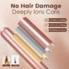 717RDXpDWNL._AC_SL1500_.jpg Bo'laiya 5 in 1 Curling Wand Set with Temperature Display, Curling Iron Set with 5 Interchangeable Ceramic Curling Wands, Instant Heat Up, Suitable for All Hair Types (Rose Gold)