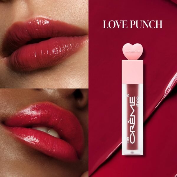 The Creme Shop's Ultra-Moisturizing, 12HR+ Long-Lasting Glossy Lip Stain - lOVE PUNCH