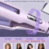 717wfkw7cEL._AC_SL1500_.jpg Hair Crimpers and Wavers with Cool Airflow Styling, Beach Waver Curling Iron with 4 Adjustable Curl, Anti-Scald Crimper Hair Tool for Women, 8s Smart Timer, Fast Heating, 100 Million Ions, LCD