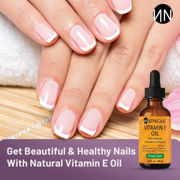 718-57jpDDL._AC_SL1500_.jpg Vitamin E Oil 1oz 100% Natural for Nails, Hair, Face, Eyebrows, Eyelashes, and Body. Non-GMO, Natural D-Alpha Tocopherol. for Nail Growth, and Vitamin E for Skin
