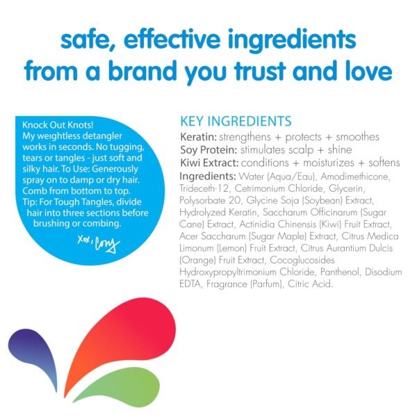 So Cozy Detangler & Leave In Conditioner Spray - Hair Detangler Spray for Kids - Paraben-Free Leave In Hair Conditioner & Detangling Spray for Frizzy Hair (8 fl oz)