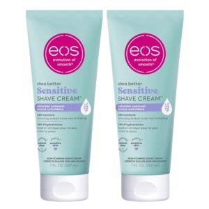7188XPWtrdL._SL1500_.jpg eos Shea Better Sensitive Skin Women's Shave Cream- Fragrance-Free, 14 fl oz, 2-Pack