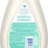 Johnson's CottonTouch Newborn Baby Body Wash & Shampoo, Gentle & Tear-Free, Made with Real Cotton, Gently Washes Away Dirt & Germs, Sulfate- & Paraben-Free for Sensitive Skin, 13.6 fl. oz