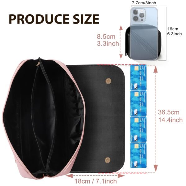 718Qv8XFYCL._SL1500_.jpg SS Hair Tools Travel Bag and Heat Resistant Mat for Hot Tools, Leather Curling Iron Case, Portable Essentials for Women, Black