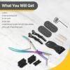 718VBUIqysL._SL1500_.jpg Gomake Tape in Hair Extension Tools Kit with Flat Surface Stainless Steel Tape in Hair Extensions Sealing Clamp Plier,Tape Remover Scraper Tool,Hair Clips, Human Hair Extensions Styling Tool-Rainbow