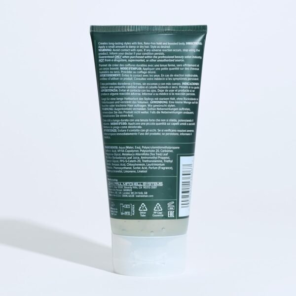 Tea Tree Firm Hold Gel, Hair Gel, Maximum Hold, High-Shine Finish, For All Hair Types