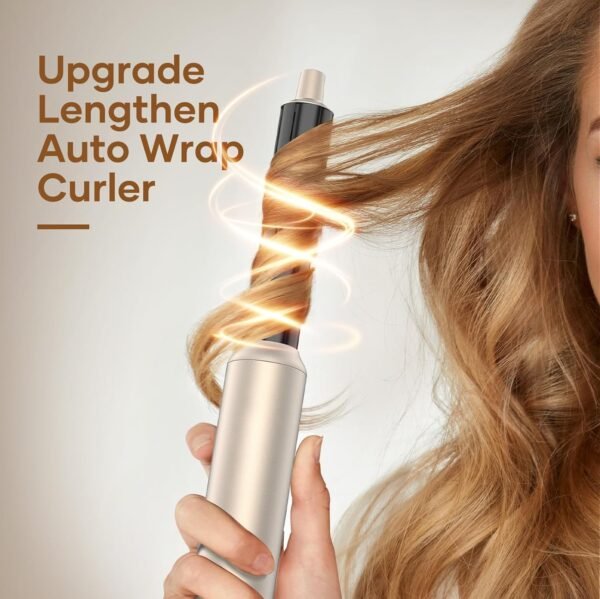 Air Styler Hair Dryer Brush - 6 in 1 Hair Styler Ionic Auto Wrap Hot Air Curler Blow Dryer Brush, 38m/s High Speed Blowout Airflow Hair Dryer Multi Styler Fast Drying Styling for Curly/Straight Hair