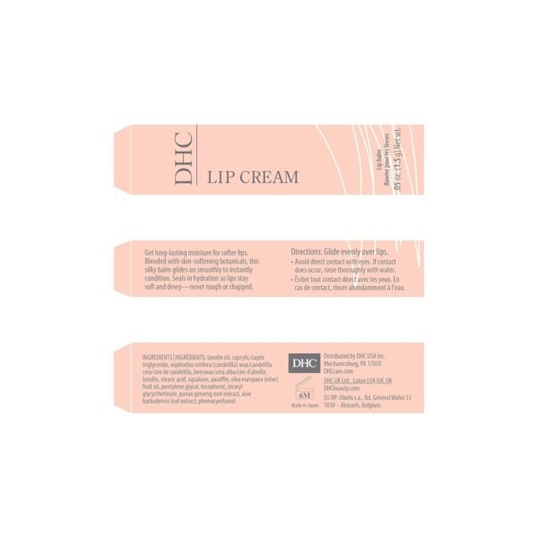 718c9wZb6L._SL1500_.jpg DHC Lip Cream 3 pack, Ultra-Moisturizing, Soothing, Hydrating, Dry, Chapped Lips, Protecting, Fragrance and Colorant Free, 0.05 oz. Net wt.