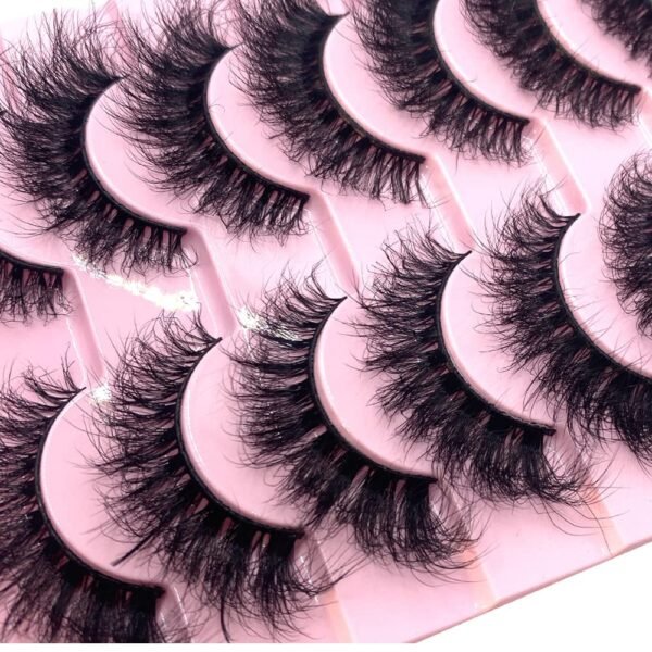 718czLUJTpL._SL1000_.jpg HBZGTLAD New 10 Pairs 3D Mink Lashes False Eyelashes Handmade Wispy Fluffy Long Lashes Natural Eye Makeup Tools Eye Lashes(M12)