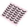 718mhSxz-L._SL1500_.jpg False Eyelashes Russian Strip Lashes Volume Fake Eyelashes Extension D-Curly Wispy Handmade Soft Reusable 14 Pairs Lashes Pack