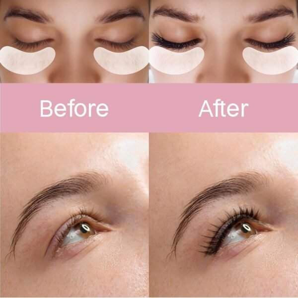 718qnYhEs6L._SL1500_.jpg Vaincre 120 Pairs Hydrogel Under Eye Patches, Gel Eye Pads Lash Extensions, Lint Free Eyelash Lash Lift Pads for Eyelash Extension Supplies Tools