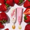 Lanolips Strawberry Lip Scrub & Lip Balm Set - Lip Rituals Lip Care Kit Infused with Pure Lanolin & Strawberry Extract - Gently Smoothes and Hydrates Dry Skin (2 Count)