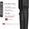 718vBFvN2lL._AC_SL1500_.jpg Pulla Hair Straightener and Crimper - 4 in 1 Tourmaline Ceramic Flat and Curling Iron for Hair Styling with Adjustable Temperature - Salon High Heat 320°F - 430°F for All Hair Types