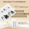 719JrJQQ-sL._SL1500_.jpg Premade Lash Fans 600 Fans 10D Handmade Premade Fans Lash Extensions 0.07mm Thickness 8-15mm D Curl Premade Fans Eyelash Extension Middle Stem Promade Lashes Fans (600Fans-10D-0.07D,8-15mm)