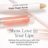 719Phvg-F4L._SL1500_.jpg Josie Maran Lip Exfoliator Scrub & Plumping Lip Gloss - Argan Sugar Scrub Lip Butter in Crystal Clear & Hyaluronic Lip Booster in Happy - Buff Away Dry Skin for Soft Lips (2 Piece Lip Care Kit)