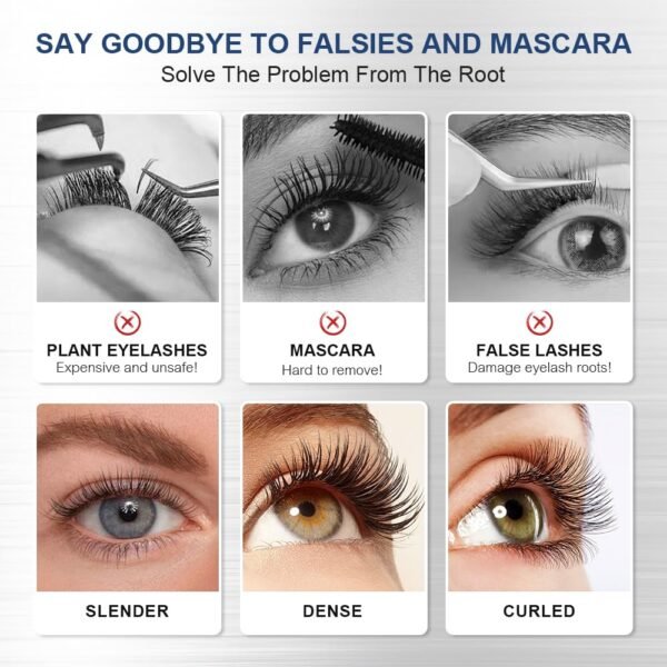 719RqSjDbL._SL1000_.jpg VGO Eyelash Serum - Lash Serum for Eyelash Growth, Clear Effect for Thicker, Longer Lashes with Natural Ingredients - Safe, Gentle & Non-Irritating for All Skin Types.