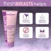 Fresh BREASTS Anti Chafing Deodorant Lotion to Powder, 3.4oz - Anti Chafe Cream Whole Body Deodorant for Women, Inner Thighs & Areas that Sweat, No Talc, Aluminum and Fragrance