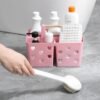 719iw3kLYL._AC_SL1500_.jpg Anyoifax Portable Shower Caddy Plastic Shower Basket Organizer Divided Bathroom Storage Cleanning Caddy Tote with Handle for College, Dorm Room, Kitchen, Pink