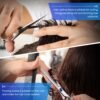 719lzd2zBnL._SL1000_.jpg Hair Cutting Scissors Kits, 10 Pcs Stainless Steel Hairdressing Shears Set Professional Thinning Scissors For Barber/Salon/Home/Men/Women/Kids/Adults Shear Sets