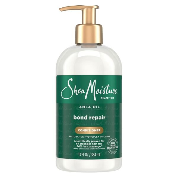 SheaMoisture Bond Repair Conditioner Amla Oil Strengthens and Repairs Hair Bonds with Hydroplex Technology and Amla Oil For Less Breakage with Restorative HydroPlex Infusion 13fl oz