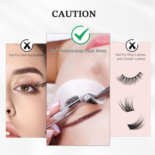 EMEDA Professional Lash Extension Glue - 0.5S/1S/2-3S/ Fast Drying/Strong Hold/Waterproof/Hypoallergenic/Latex-Free Eyelash Glue for Individual Lashes 7 Weeks Long Lasting(Black 0.17 fl.oz 1-2 sec)