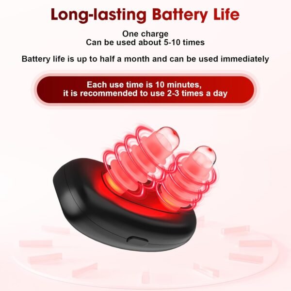 Red Light Therapy for Nose,LED Nasal Device for Sinus Relief&Dry Nose,Portable USB Charging Light Therapy